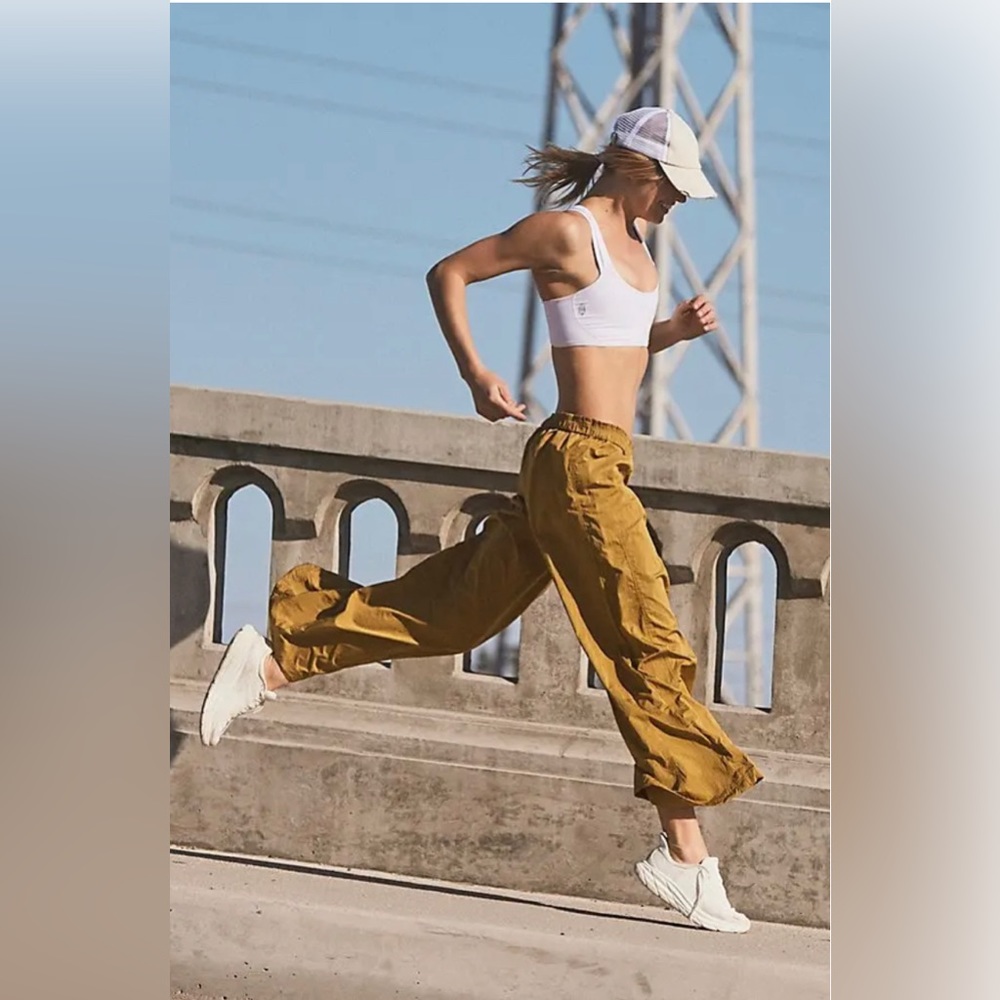 Free People Mustard Track Pants